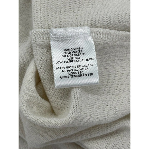 Fraiche By J In Ivory Long Sleeve Sweater Dress Size Large - Picture 10 of 10